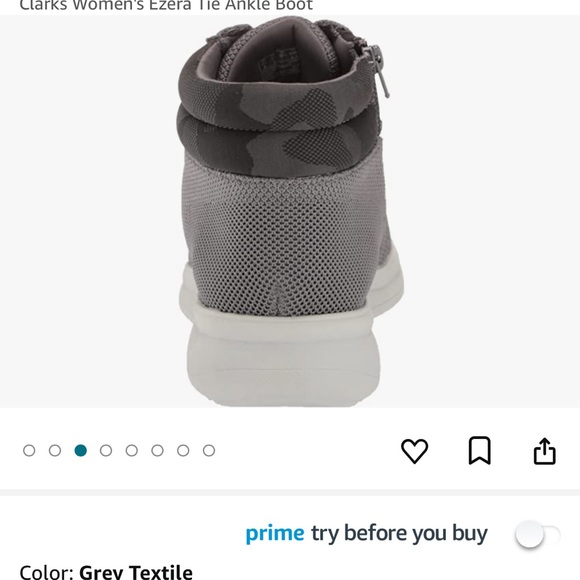 Clarks CLOUDSTEPPERS High Tops w/camo feature in Gray Size 91/2 - Picture 6 of 10